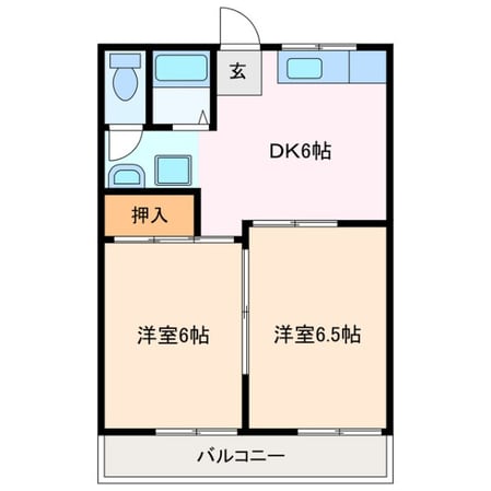 エスポワールすずきの物件間取画像